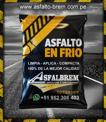 venta de asfalto preparado en frio